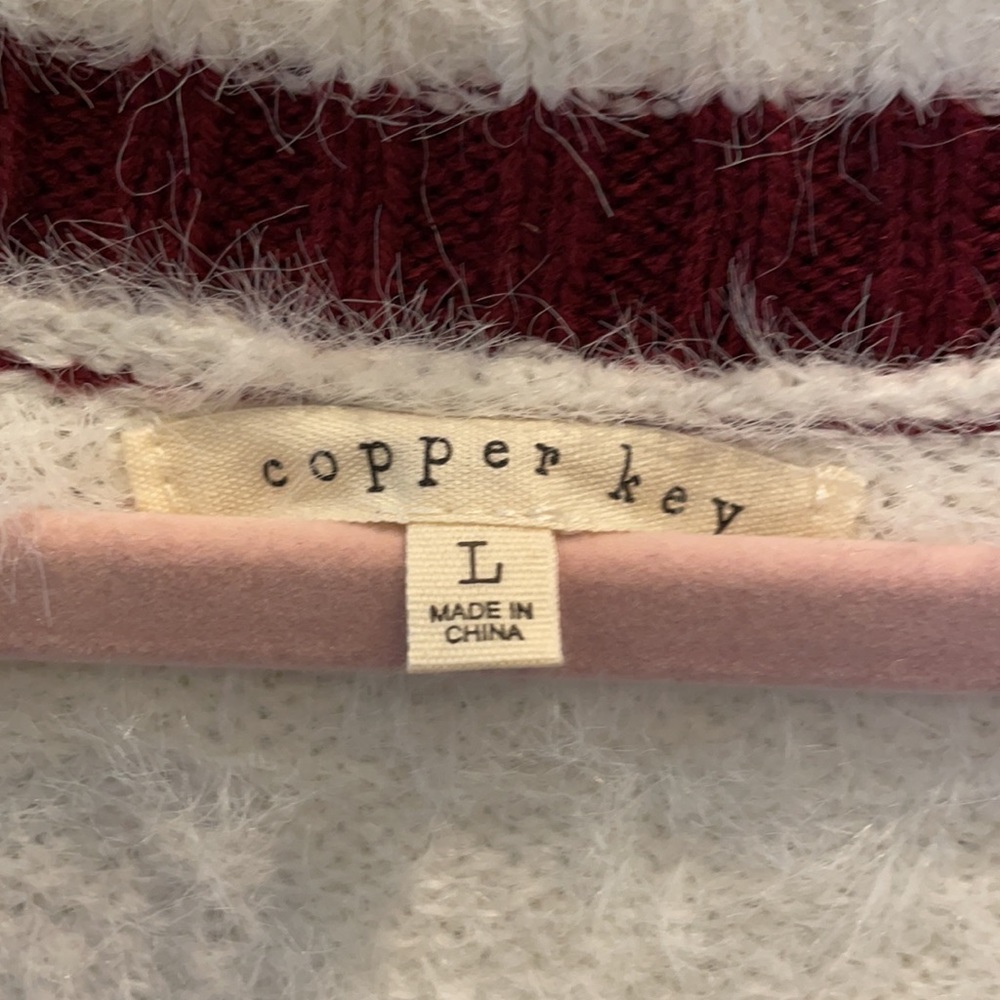 Copper Key Fuzzy Sweater - Picture 2 of 5